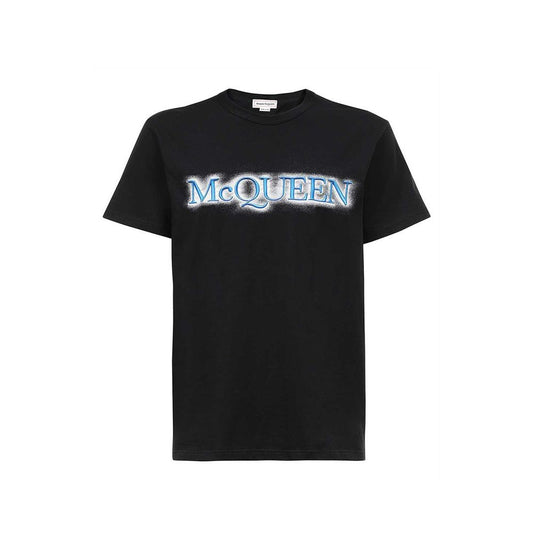 T-shirt Alexander McQueen in cotone nero