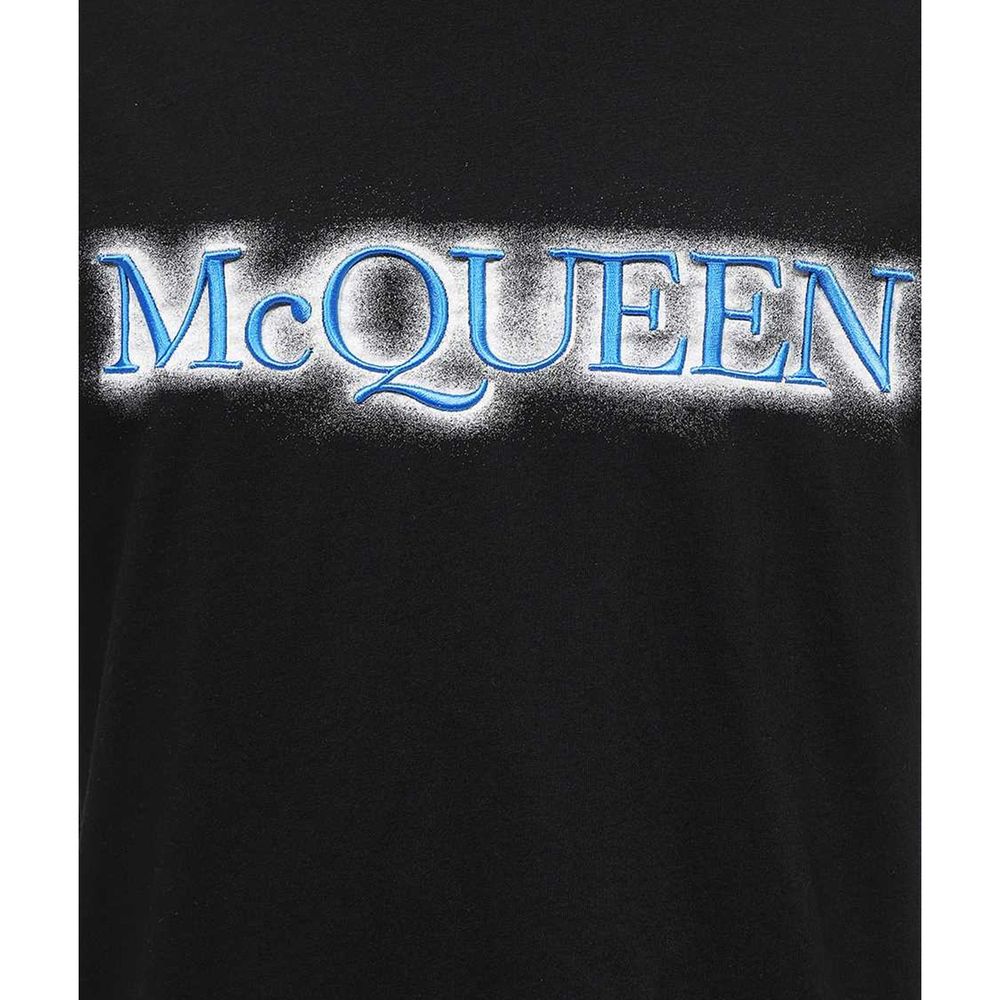 T-shirt Alexander McQueen in cotone nero