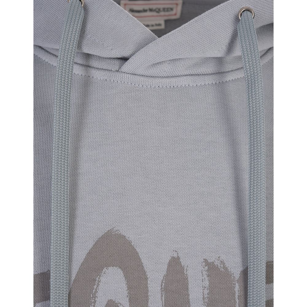 Felpa Alexander McQueen in cotone grigio