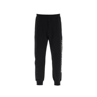 Alexander McQueen Pantaloni sportivi in cotone nero