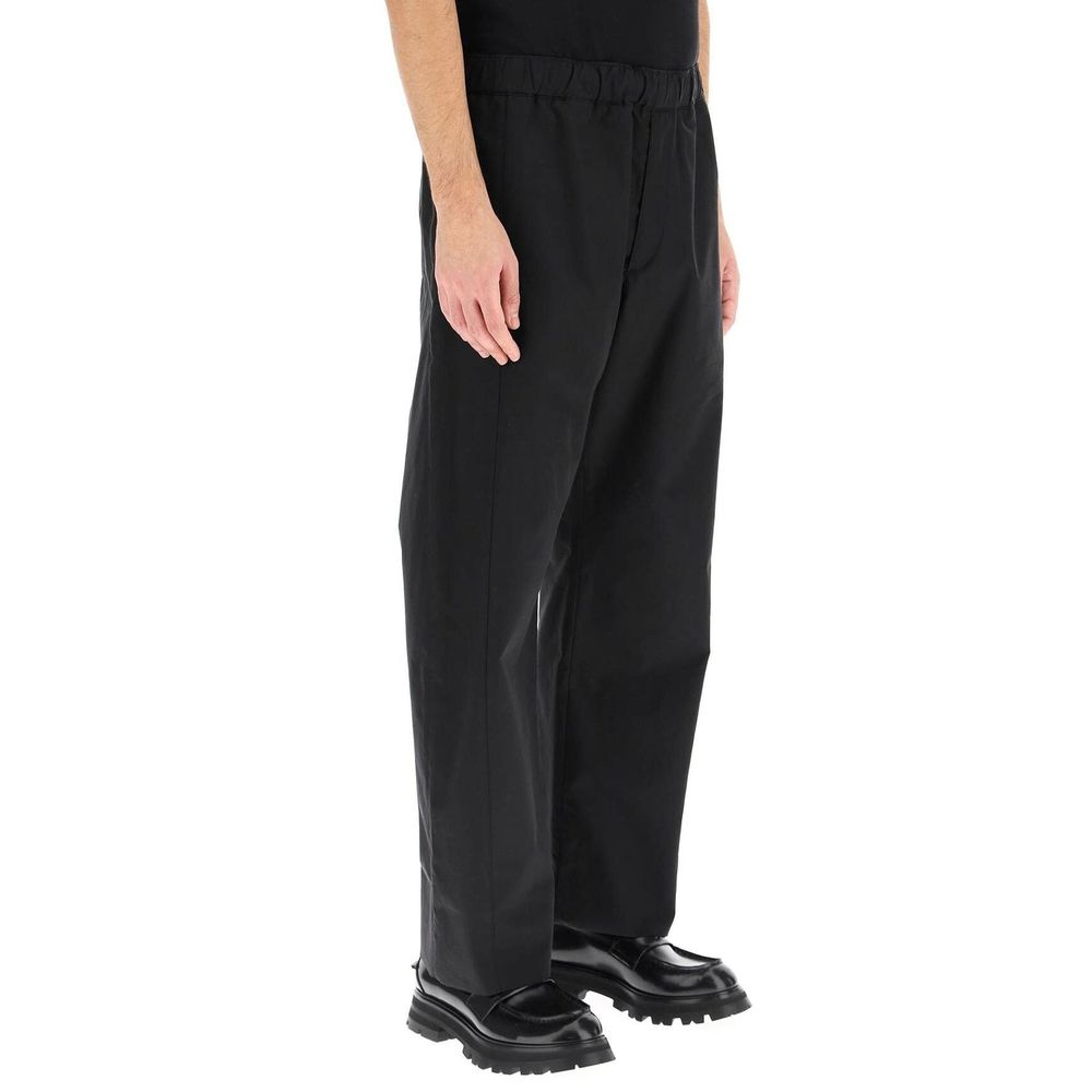 Alexander McQueen Pantaloni casual neri in cotone
