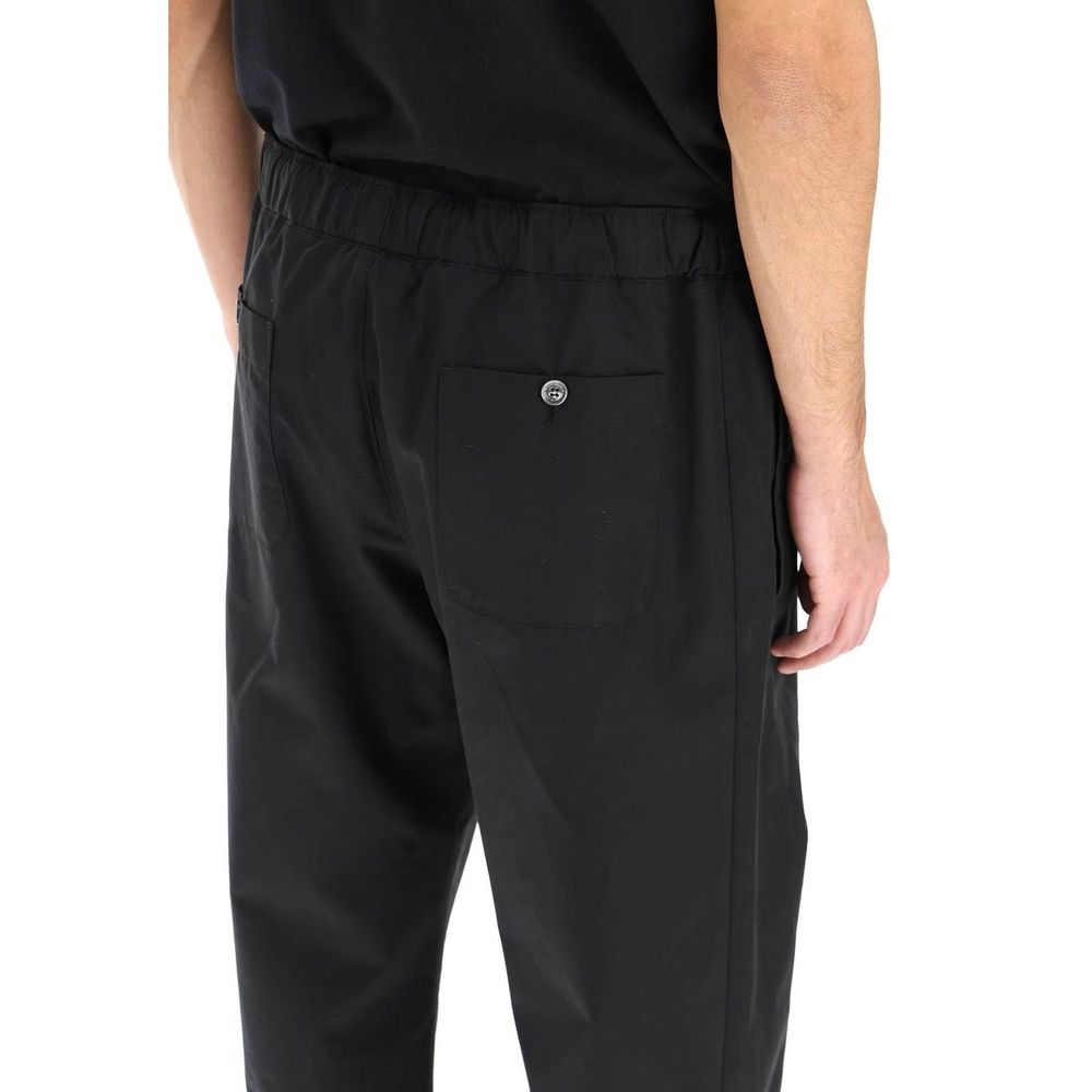 Alexander McQueen Pantaloni casual neri in cotone