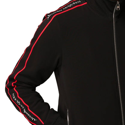 Sweat-shirt noir en viscose Alexander McQueen