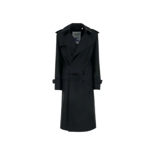 Cappotto Burberry nero in poliestere
