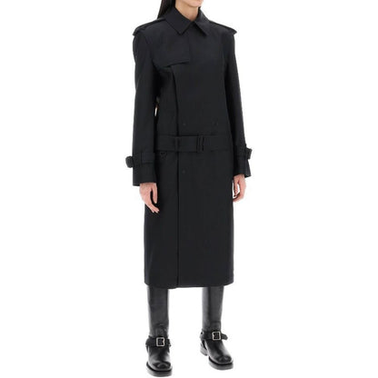 Cappotto Burberry nero in poliestere