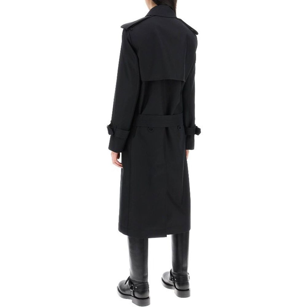 Cappotto Burberry nero in poliestere