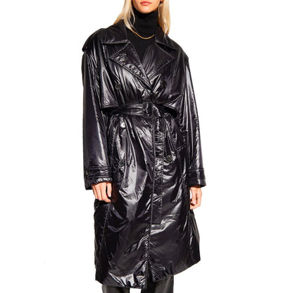 Manteau Saint Laurent noir en polyamide