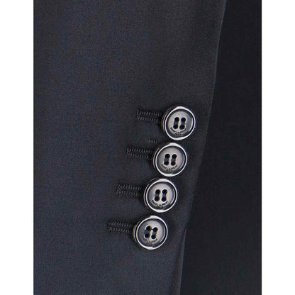 Cappotto Saint Laurent nero in acetato