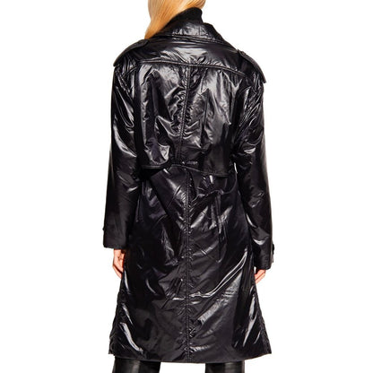 Manteau Saint Laurent noir en polyamide