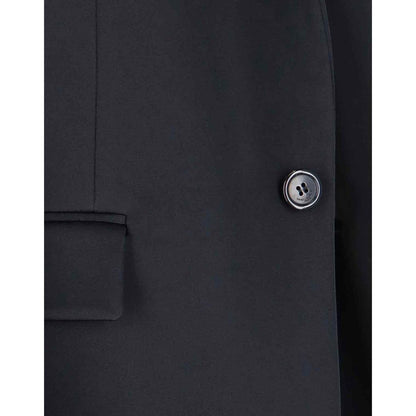 Cappotto Saint Laurent nero in acetato