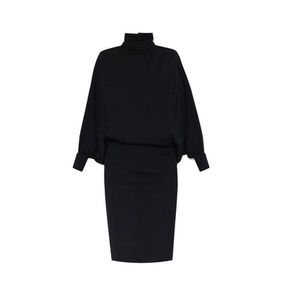 Vestito casual in lana nero Saint Laurent
