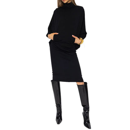 Vestito casual in lana nero Saint Laurent