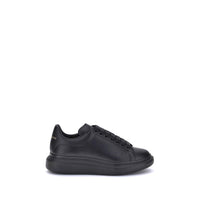 Alexander McQueen Sneakers Platform in Pelle di Vitello Nera Bos Taurus