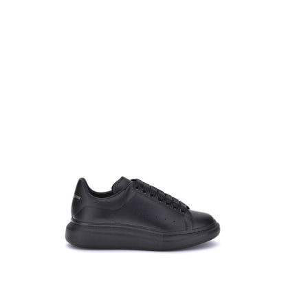 Alexander McQueen Sneakers Platform in Pelle di Vitello Nera Bos Taurus