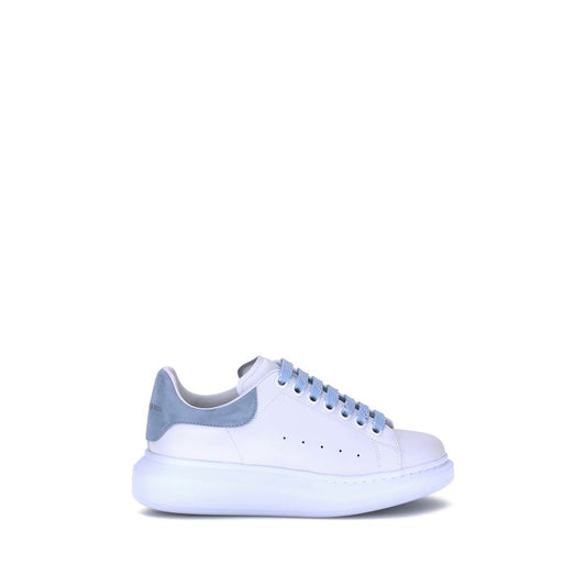 Sneakers Alexander McQueen con plateau in pelle di vitello blu Bos Taurus