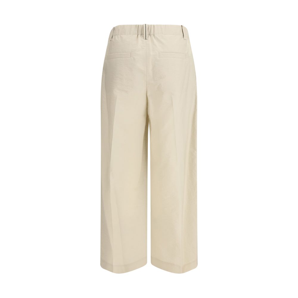Pantalon décontracté Brunello Cucinelli en coton beige