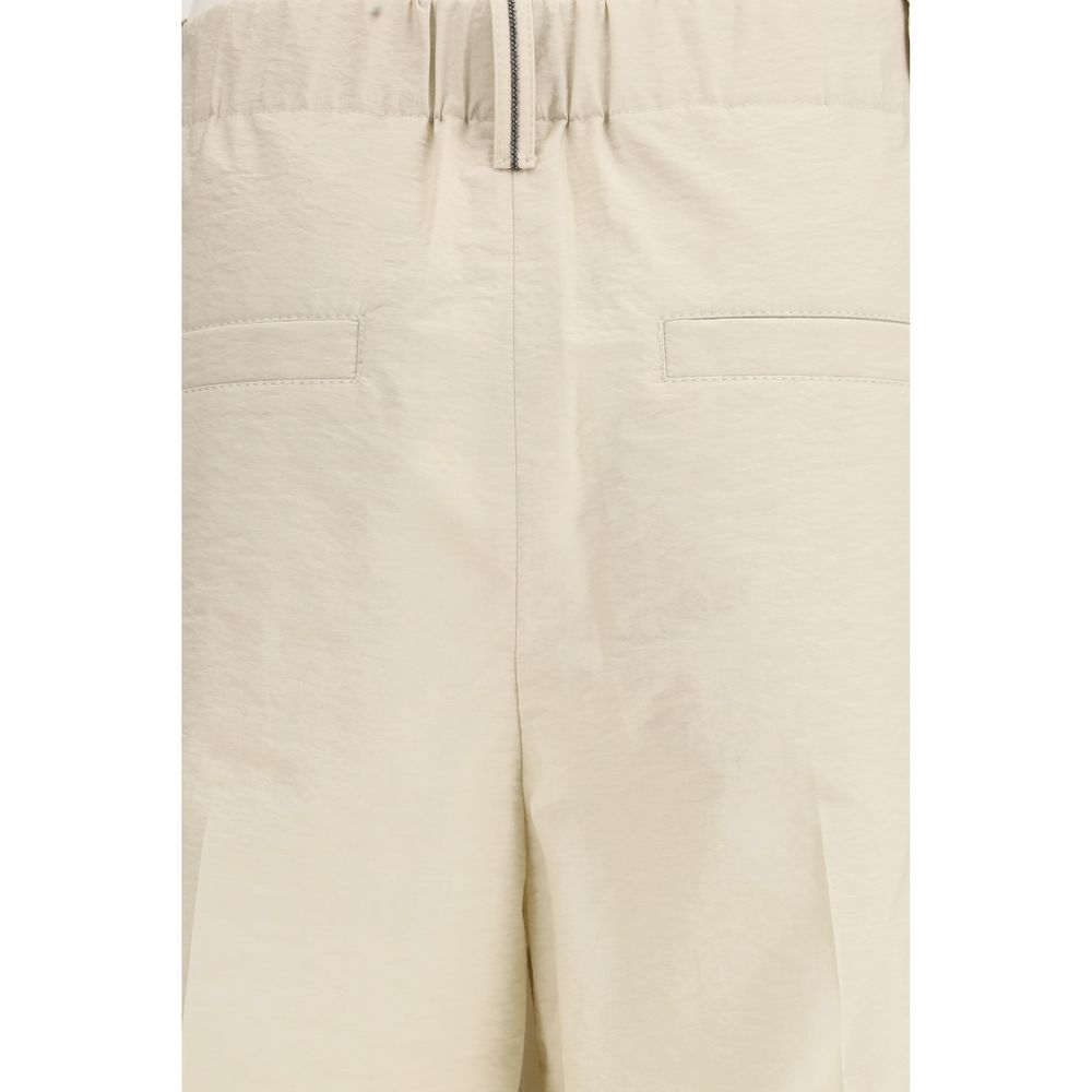 Pantalon décontracté Brunello Cucinelli en coton beige