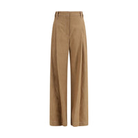 Pantalon décontracté Brunello Cucinelli en coton marron