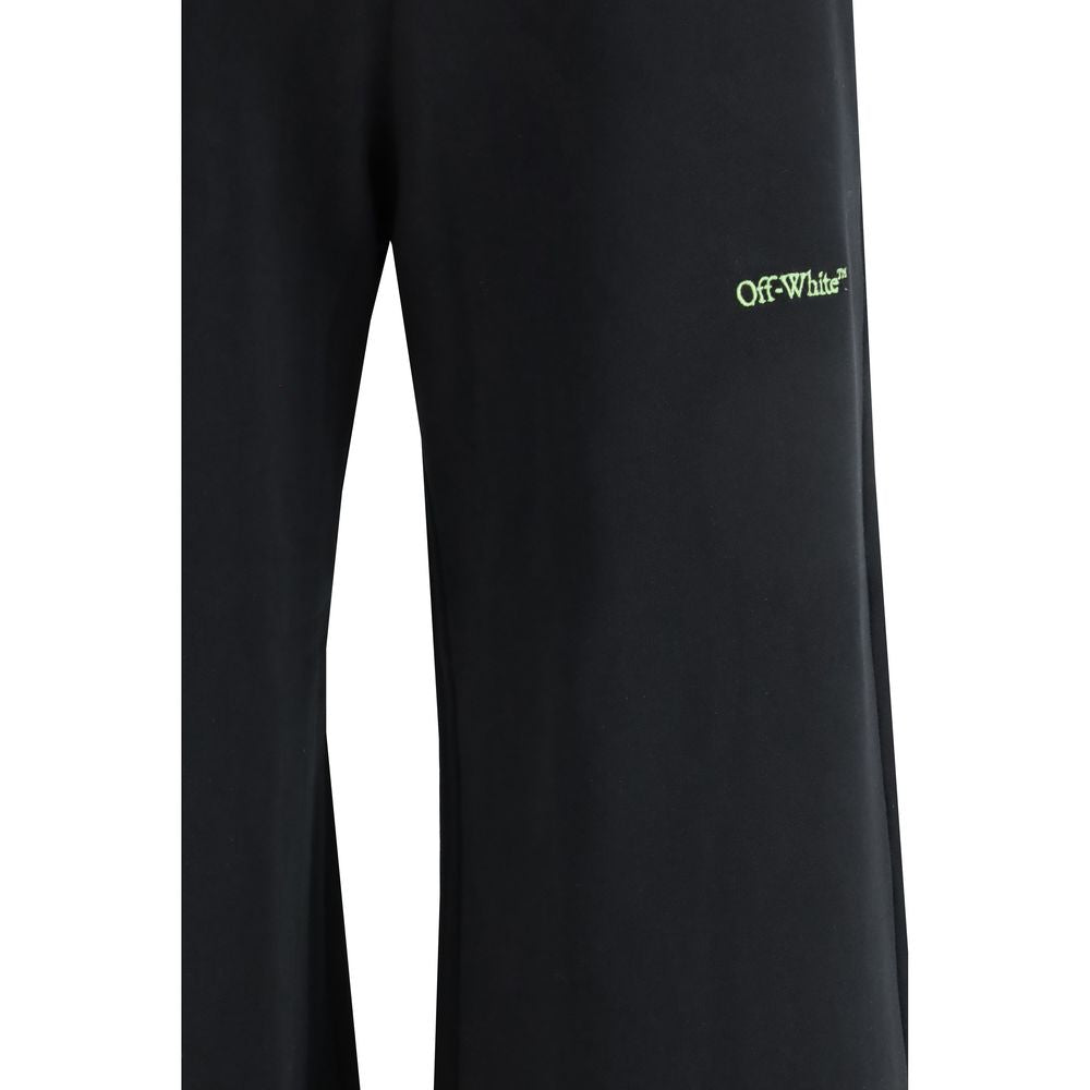 Pantalon décontracté en coton noir Off-White