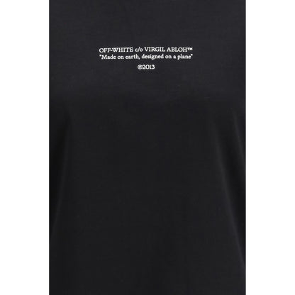 T-shirt Off-White in cotone nero