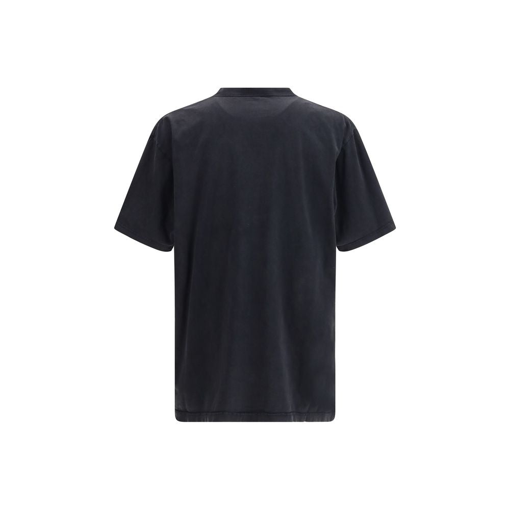 T-Shirt Balenciaga Nera in Cotone