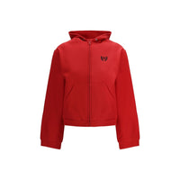 Felpa Balenciaga rossa in cotone