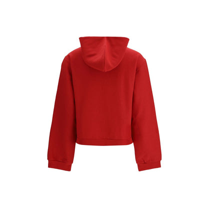 Felpa Balenciaga rossa in cotone