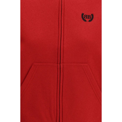 Felpa Balenciaga rossa in cotone