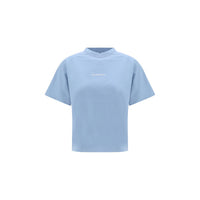 T-shirt Balenciaga in cotone blu