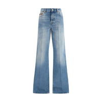 Jeans Svasati Gucci in Cotone Blu