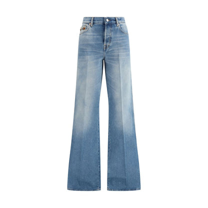 Jeans Svasati Gucci in Cotone Blu