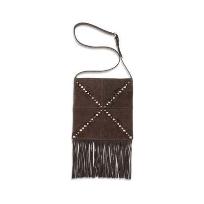 Sac bandoulière Valentino Garavani Bos Taurus en cuir de veau marron