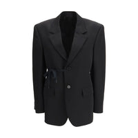 Giacche e Cappotti Balenciaga Neri in Lana