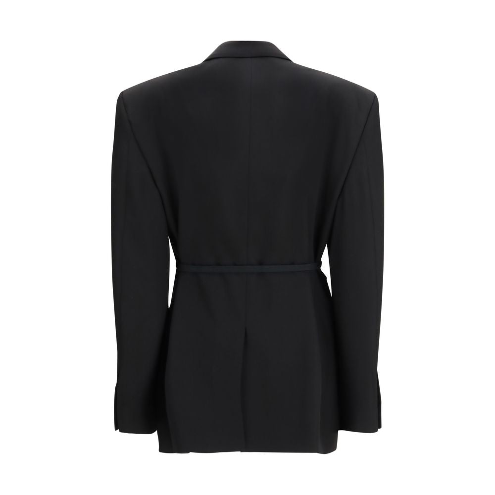 Giacche e Cappotti Balenciaga Neri in Lana