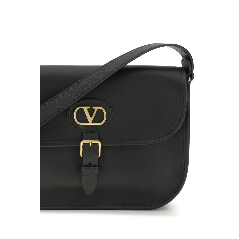 Sac bandoulière Valentino Garavani Bos Taurus en cuir de veau noir