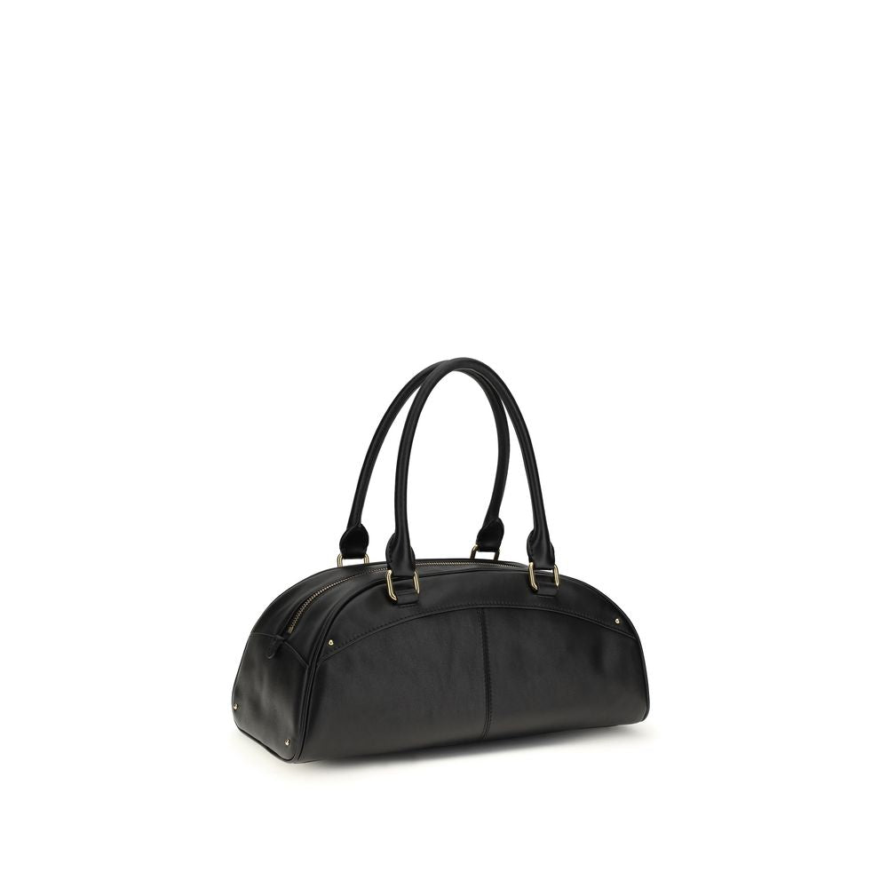 Borsa a mano Chloé in pelle di vitello nera Bos Taurus