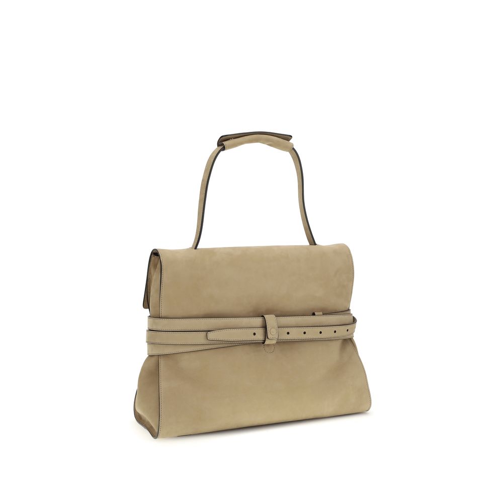 Sac à main Moschino en cuir de veau beige Bos Taurus