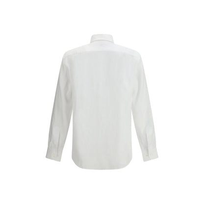 Camicia a maniche lunghe Etro in lino bianco