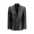 Giacca Balenciaga in pelle nera