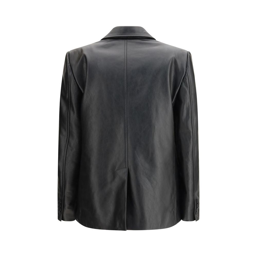 Balenciaga Black Leather Jacket