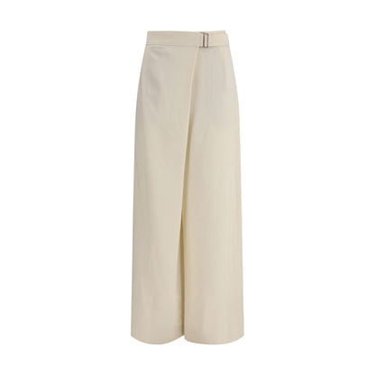Brunello Cucinelli Pantaloni casual beige in viscosa