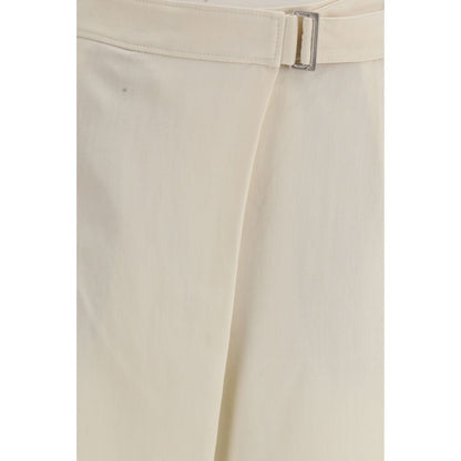 Brunello Cucinelli Pantaloni casual beige in viscosa