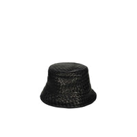 Bottega Veneta Cappello Alla Pescatora in Pelle di Agnello Nera