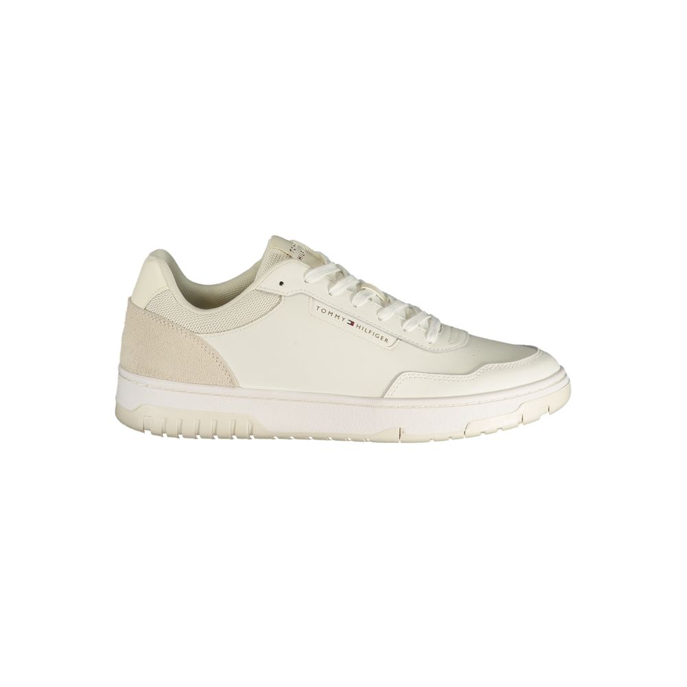 Baskets Tommy Hilfiger blanches en polyuréthane pour homme
