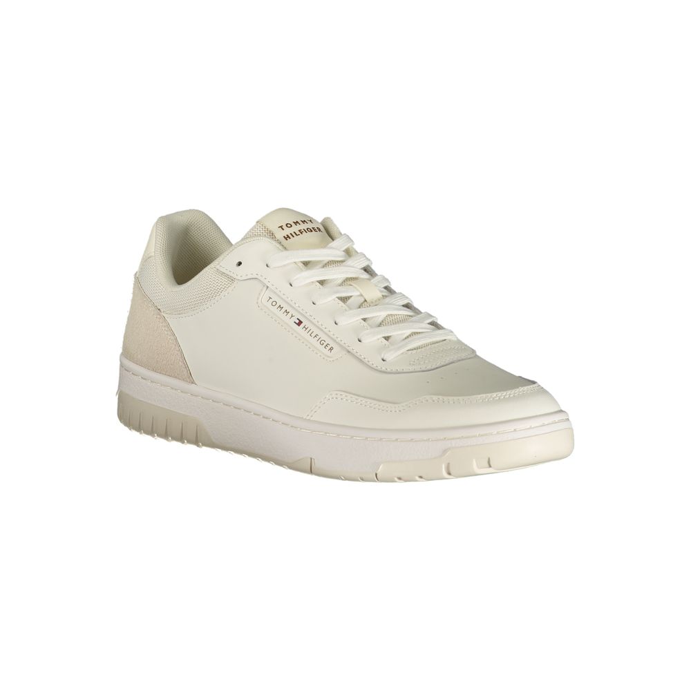 Baskets Tommy Hilfiger blanches en polyuréthane pour homme
