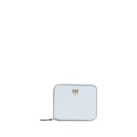 PINKO Portafoglio Bos Taurus in Pelle di Vitello Blu