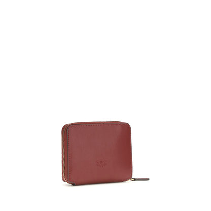 PINKO Portafoglio Bos Taurus in Pelle di Vitello Bordeaux