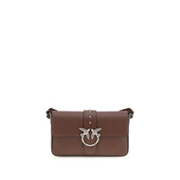 Borsa a spalla PINKO in pelle marrone