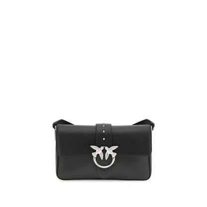 Borsa a tracolla in pelle nera PINKO