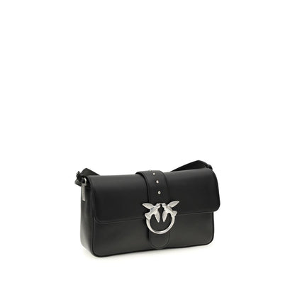 Borsa a tracolla in pelle nera PINKO
